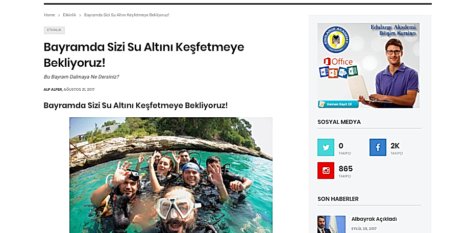 Medya Mersin – Bayramda Sizi Su Altını Keşfetmeye Bekliyoruz!